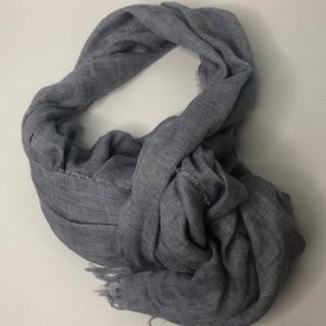 NWT J Crew Blue Scarf Italy 74viscose/15wool/11cashmere 31x78